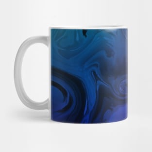 Purple Ombre Marble Goth Acrylic Fluid Pour Mug